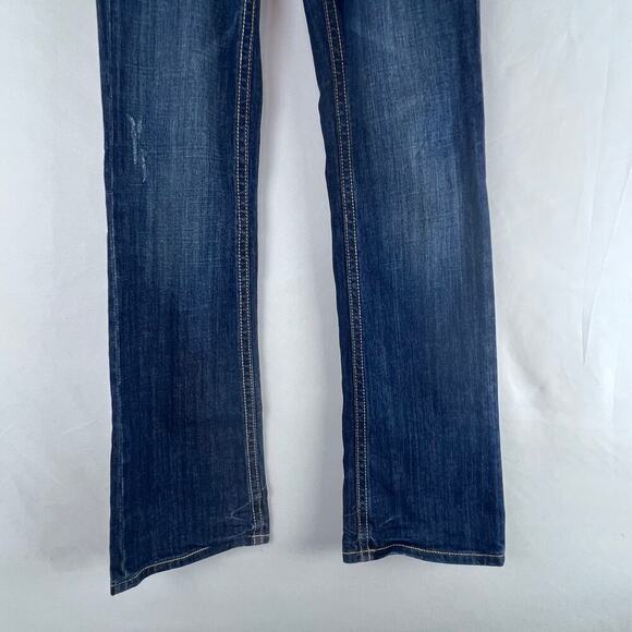 MISS ME JEANS Women's Y2K Mid Rise Boot Cut JP4896K-3 Dark Wash Size 28 - Picture 9 of 9